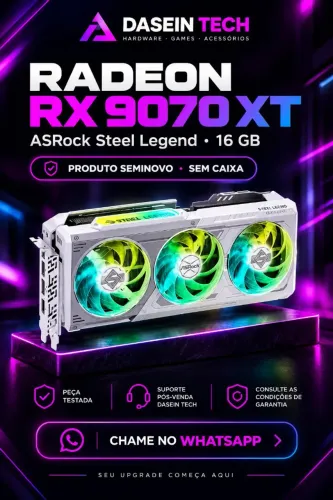 TROCA/VENDA/GARANTIA - 9070 xt Asrock Steel Legend 16gb