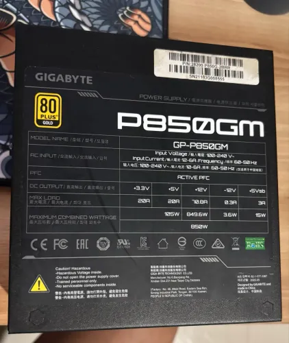 Fonte Corsair P850gm Modular