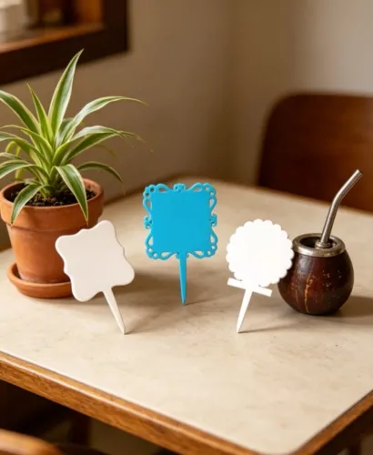 Pack 100 Plaquinhas em Acrílico Tamanho 5x5CM