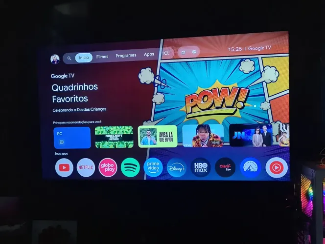 TV SMART 43" 4K TCL Google TV (Troco por outra TV)