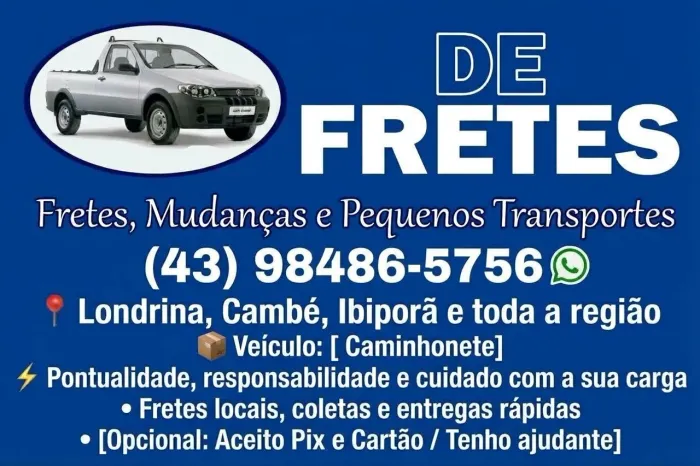 Faço fretes
