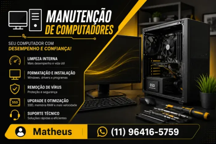Manutenção de Computadores e Notebooks