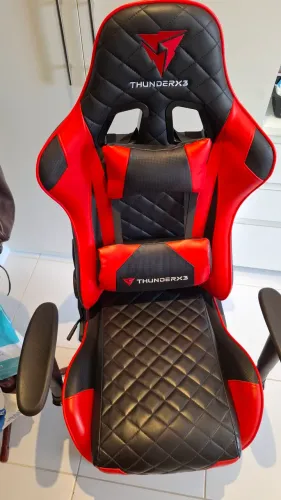 Cadeira Gamer Profissional TGC12 Vermelha THUNDERX3