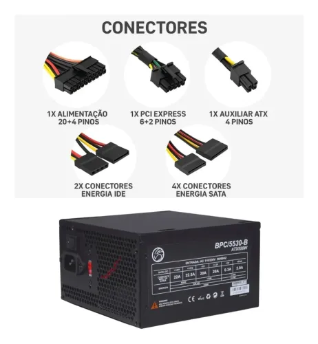 Fonte BPC 5530-B 550W