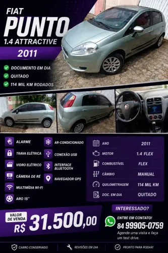 Fiat Punto Attractive 1.4 Fire Flex 8V 5P 2011