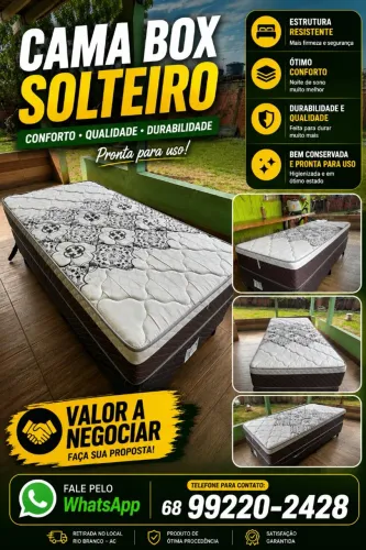 CAMA BOX SOLTEIRO