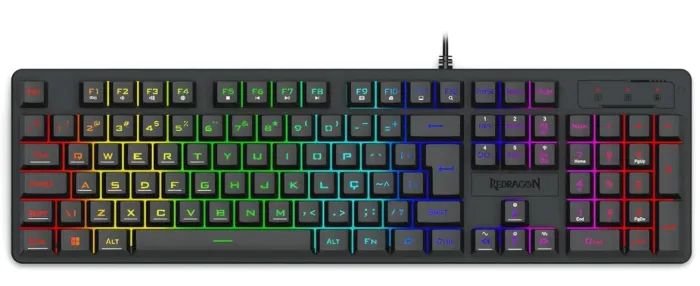 Teclado Gamer Membrana Netherbane Redragon RGB