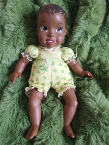 Boneca Disney Baby Tiana Negra 30cm