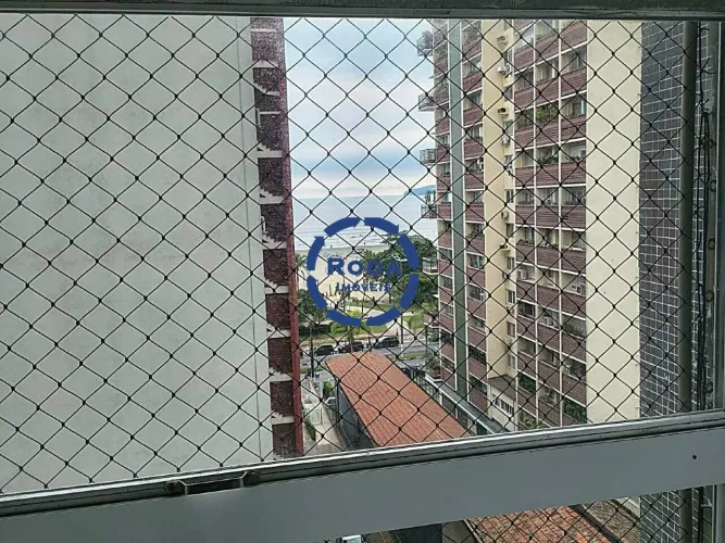 Apartamento 90 m² com 2 suítes e vista mar no Gonzaga, Santos para aluguel
