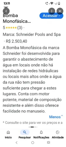 Bomba de água shinaider