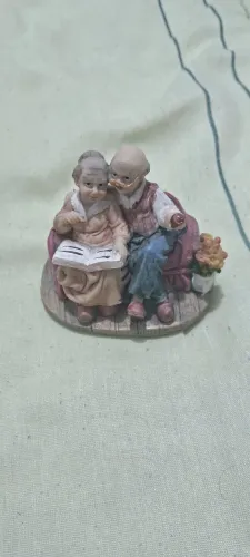 Velhinhos de resina decoração