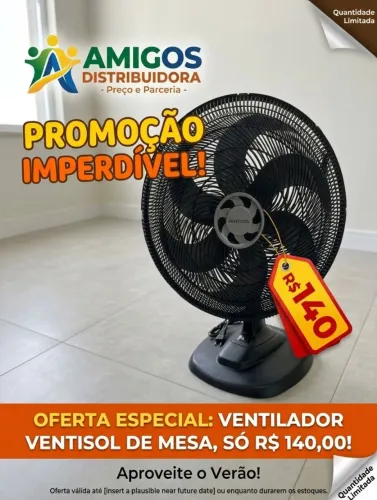 Ventilador de mesa 50cm