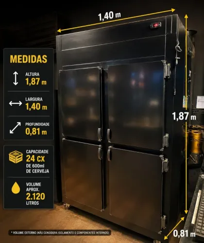Câmera fria 4 portas cegas
