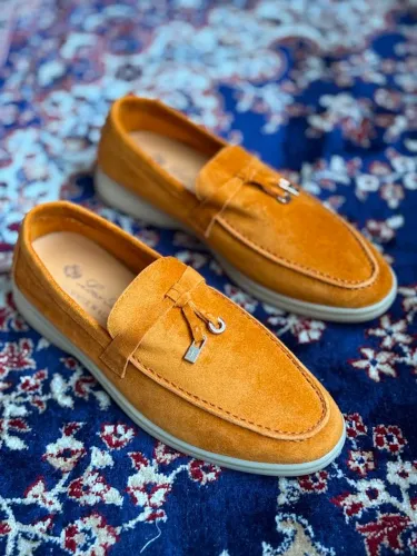 MOCASSIM LORO PIANA CARAMELO - TAM -34/35