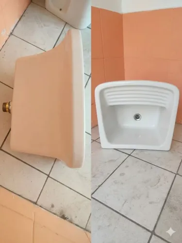 Tanque Celite Louça 31 Litros + Coluna + Válvula De Escoamento