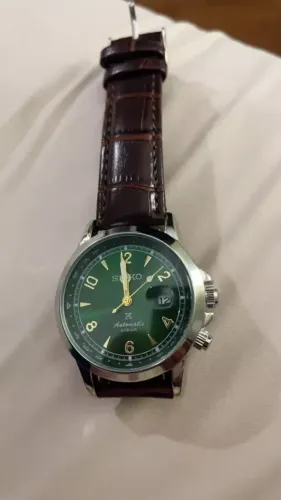 Relógio SEIKO x PADI Esportivo Verde De Masculino Clássico De Couro Multifuncional Para Me