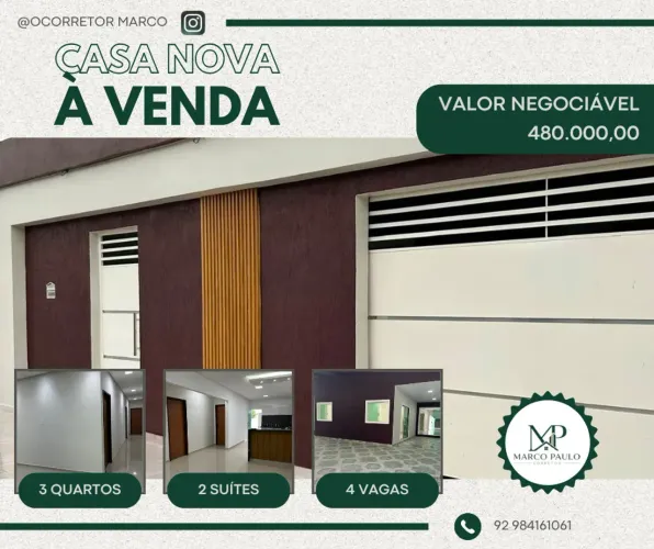 VENDO CASA - PRÓXIMA AO SHOPPING SUMAÚMA - PRONTA PARA MORAR