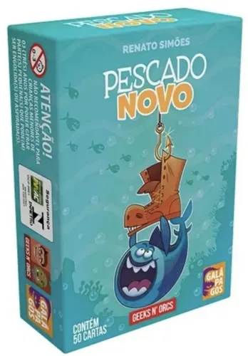 Pescado Novo - Jogo de Tabuleiro - Board Game - Card Game - Jogo de Cartas