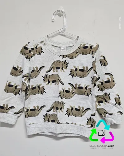 Blusão de Moletom Dinossauro Carter's