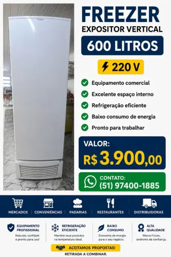 Freezer expositor vertical