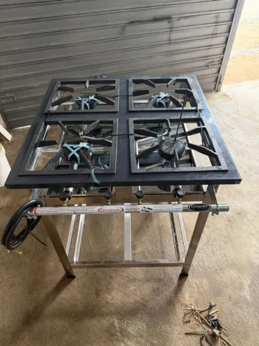 Fogão industrial inox alta e baixa pressão novos em 10x sem juros atend pelo wattsapp