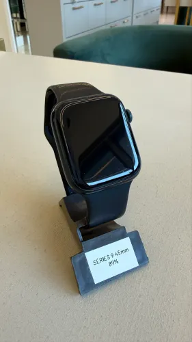 APPLE WATCH SERIES 9 GPS 45mm PRETO SEMINOVO / LOJA FÍSICA