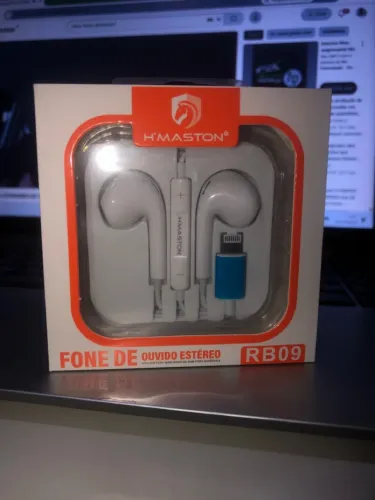 Fone com fio para iPhone Lightning