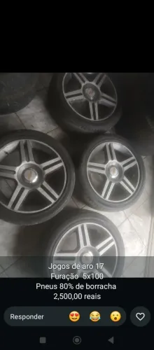 Rodas aro 17 em bom estado valor r$ 2.500 aceito propostas aceito propostas *