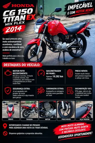 Honda CG TITAN EX MIX FLEX 2014