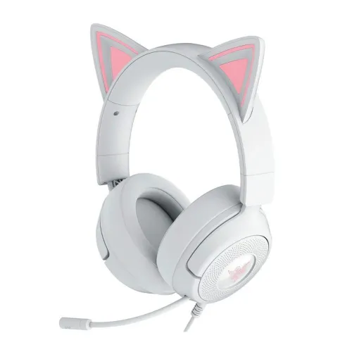 Razer Kraken Headset Gamer Kitty V3 X Mercury White 7.1 - Lacrado