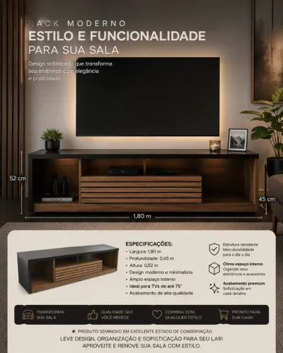 Rack moderno e sofisticado