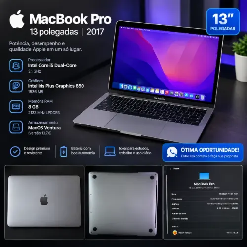 Macbook PRO 2017 13p