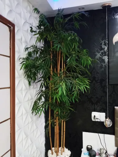 Planta artificial com vaso