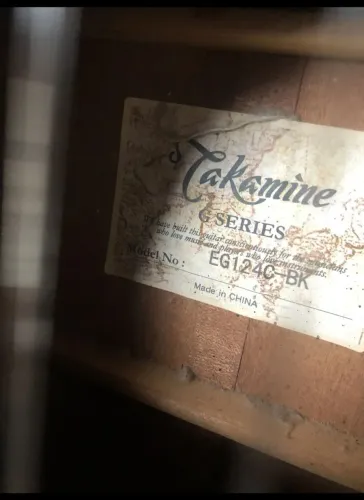 Violão takamine eg124c -bk antigo
