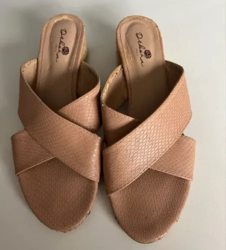 Tamanco nude 36