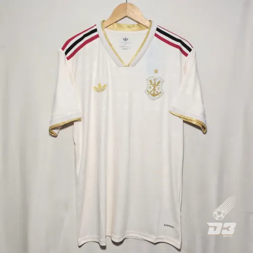 Camisa do Flamengo III Bege Pronta Entrega