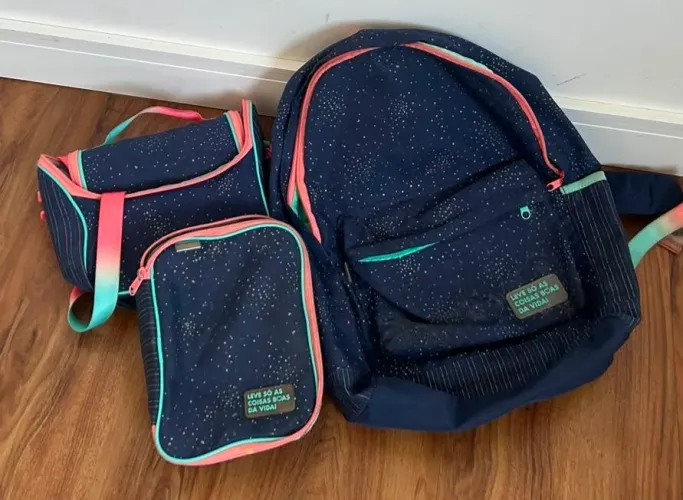 Kt mochila, lancheira e estojo tilibra