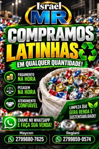 Compramos suas latinhas