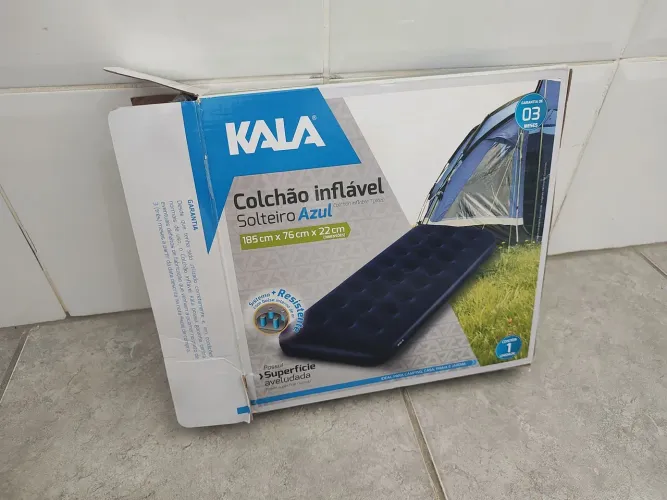 colchão inflável solteiro kala