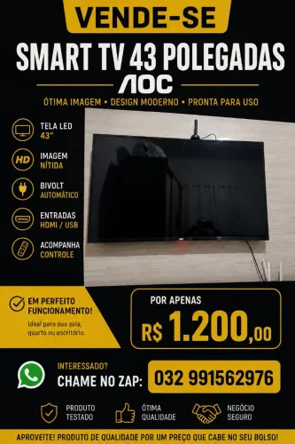 Tv Smart 43 polegadas