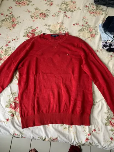 Suéter Tommy Hilfiger vermelho tamanho M