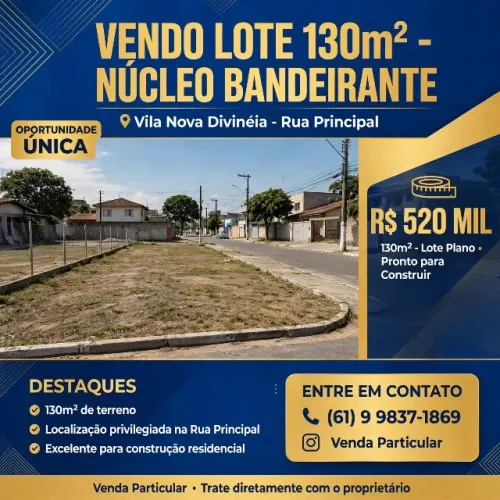VENDA DE EXCELENTE LOTE