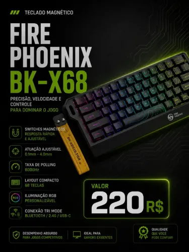 Teclado magnético lacrado BK-X68 