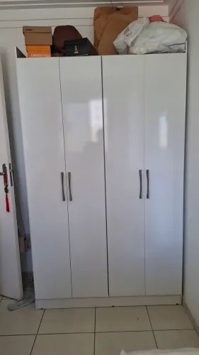 Guarda-Roupa Branco Maxel 4 Portas Branco