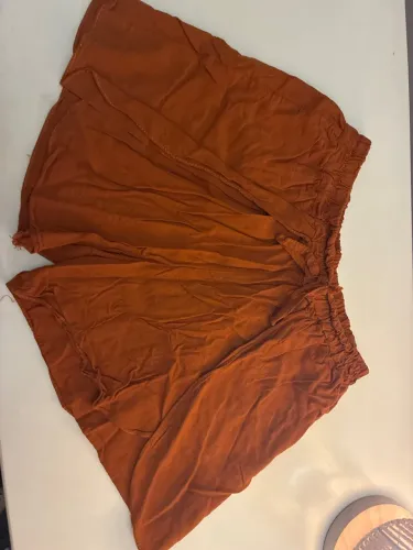 Short viscose terracota marrom laranja tam m