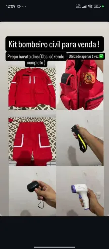 Vende-se fardamento de bombeiro 