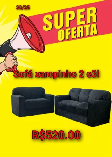SOFÁ XAROPINHO 2 E 3 LUGARES 