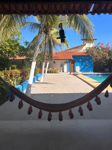 Casa de praia com piscina, segura, 3 quadras do mar - Morro Branco