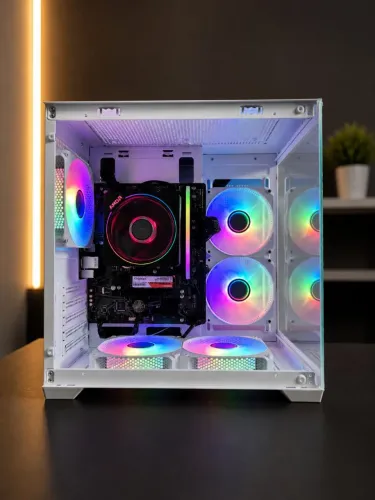 PC GAMER Ryzen 5 5600GT 16GB DDR4 SSD NVMe M.2 512GB A520M Fonte 600W 80Plus