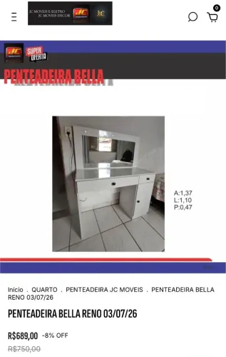 PENTEADEIRA BELLA BRANCA